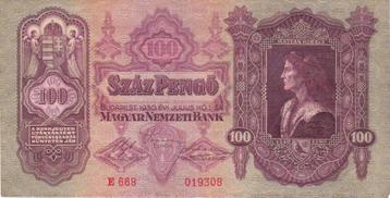 HUNGARY 100 PENGO 1930 beschikbaar voor biedingen