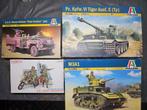 4 bouwdozen 1/35 stuart, tiger, pink panther, us infantry, Hobby en Vrije tijd, Modelbouw | Auto's en Voertuigen, Overige merken