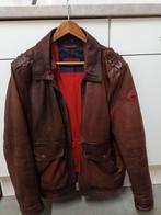 DNR leren jas - Maat 50, Ophalen, Bruin, Maat 48/50 (M), Gedragen