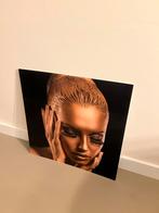 Vrouw plexiglas €10,- afhaal, Ophalen, Zo goed als nieuw, Schilderij, Minder dan 50 cm