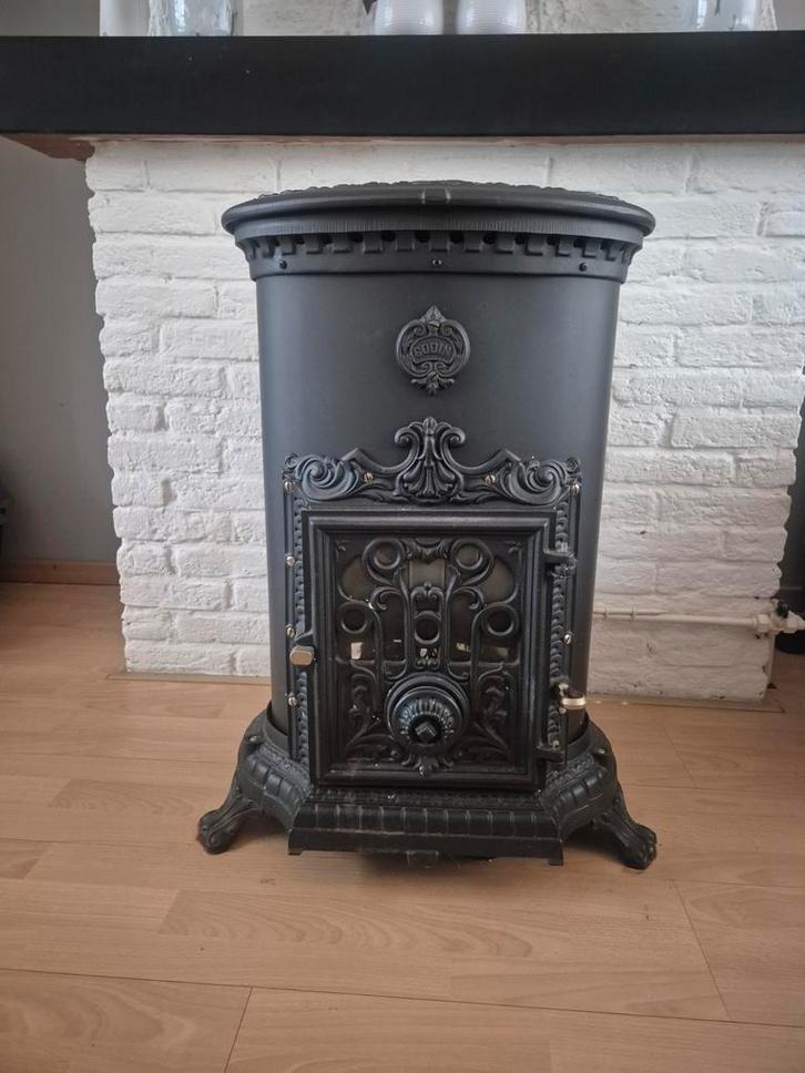 Mooie, goed onderhouden Godin gaskachel, Huis en Inrichting, Kachels, Gebruikt, Vrijstaand, Gaskachel, Gas, Ophalen of Verzenden