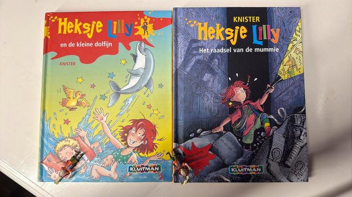 Heksje Lilly en de kleine dolfijn + Het raadsel vd mummie, Boeken, Kinderboeken | Jeugd | onder 10 jaar, Zo goed als nieuw, Ophalen of Verzenden