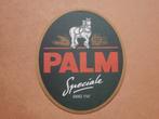 Dubbelzijdig karton bordje Palm bier reclamebord ovaal 32x17, Ophalen of Verzenden, Gebruikt, Reclamebord, Plaat of Schild, Palm
