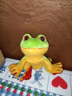 Kikker knuffel geel met groen Ganz 17 cm groot, Kinderen en Baby's, Speelgoed | Knuffels en Pluche, Ophalen of Verzenden, Kikker