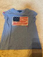 Polo ralph lauren t shirt geborduurde vlag maat us 8-10, Meisje, Ophalen of Verzenden, Zo goed als nieuw, Shirt of Longsleeve