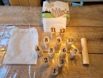 Number Kubb game paaltjes voetbal kegelen houten kegel set beschikbaar voor biedingen