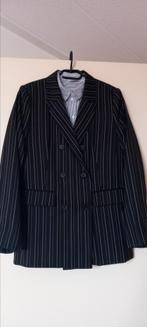 Zwarte Blazer met krijtstreep 'DISTRIKT', DISTRIKT, Zwart, Maat 42/44 (L), Ophalen of Verzenden