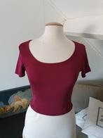 Bordeauxrode crop top S, Ophalen of Verzenden, Zo goed als nieuw, Maat 34 (XS) of kleiner