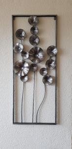 Metalen wanddecoratie klaprozen NIEUW, Ophalen, Nieuw