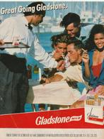 Retro reclame 1989 Gladstone sigaretten in de haven, Verzamelen, Verzenden, Overige typen