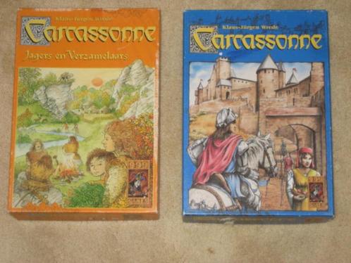 Carcassonne basisspel +Jagers en verzamelaars + Amazone 3  X, Hobby en Vrije tijd, Gezelschapsspellen | Bordspellen, Gebruikt