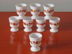 Set van 8 retro vintage Arcopal Scania eierdopjes, Overige typen, Ophalen of Verzenden, Overige stijlen, Glas