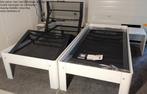 2 Prachtige eenpersoons Auping bedden. Gratis bez/monteren!, Ophalen, Verstelbaar, Wit, Tweepersoons