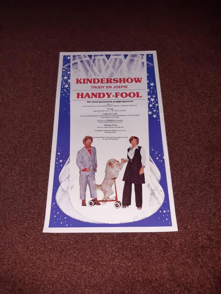 Poster - Handy Fool. Bekend als B2 van Bassie en Adriaan., Verzamelen, Posters, Ophalen of Verzenden