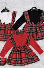 Jurkje met tasje leuk voor kerst in 3 kleuren verkijgbaa, Kinderen en Baby's, Babykleding | Maat 74, Holtwiklanden 39, Meisje