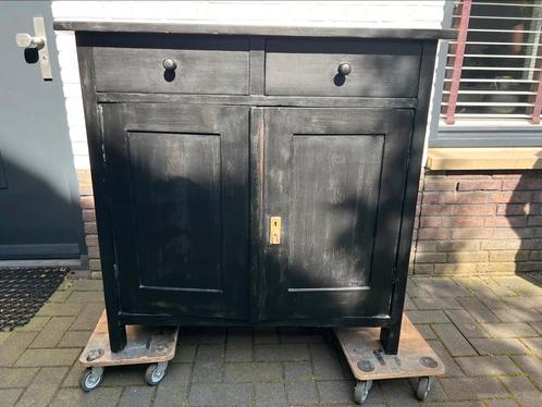 Landelijke dressoir brocante, Huis en Inrichting, Kasten | Dressoirs, Zo goed als nieuw, 25 tot 50 cm, Ophalen