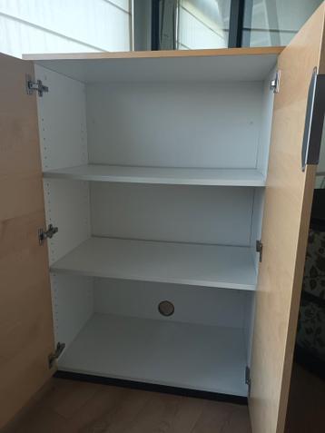 Archiefkast eikenfineer 80x120cm, Ikea Galant-serie - afbeelding 3