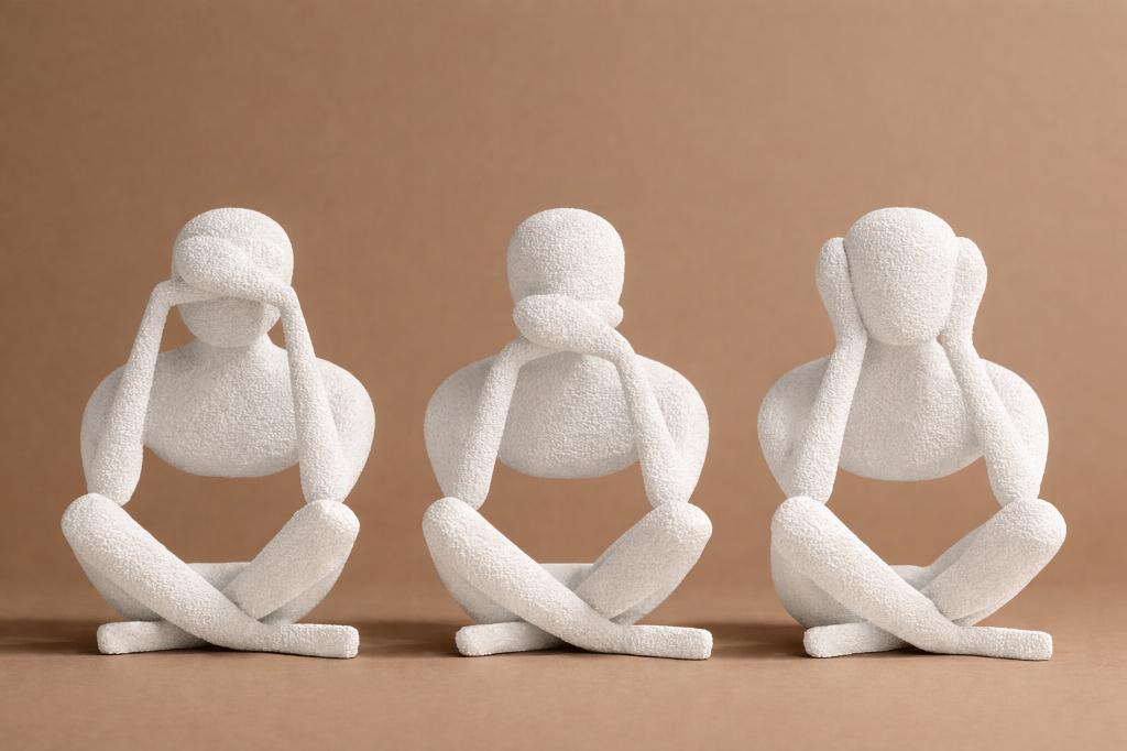 See No Evil / Speak No Evil / Hear No Evil, Wit, Ophalen of Verzenden, Nieuw, Mens