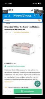 Leuk kinderbedje, Ophalen of Verzenden, Zo goed als nieuw