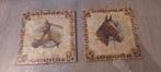 2 Vintage paarden tegels, Antiek en Kunst, Antiek | Wandborden en Tegels, Ophalen of Verzenden