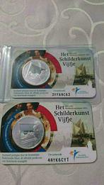 Het schilderkunst vijfje €5 stuk herdenkingsmunt verzilverd, Ophalen of Verzenden, Koningin Beatrix, Euro's, Goud