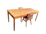 Vintage teakhouten uitschuifbare eettafel XL, Huis en Inrichting, Tafels | Eettafels, Ophalen, Gebruikt, 200 cm of meer, 50 tot 100 cm