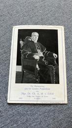 Kaart ter herinnering  gouden priesterfeest Mgr. van Dam, Ophalen of Verzenden, Voor 1940, Gebruikt