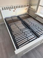 Twee persoons bed Teak hout, Ophalen, Gebruikt, Tweepersoons, 200 cm