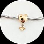 Pandora Shine Hart en hanger Bij 767022 / verguld, Pandora, Ophalen of Verzenden, Zo goed als nieuw, 1 bedel