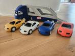 Little Tikes speelgoed wagen met 4 auto's, Kinderen en Baby's, Ophalen, Gebruikt