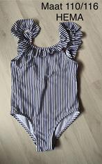 Blauw/wit gestreept badpak, maat 110/116, Hema, Kinderen en Baby's, Ophalen of Verzenden, Zo goed als nieuw, Meisje