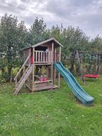 Leuk Speelhuisje met Glijbaan!, Kinderen en Baby's, Speelgoed | Buiten | Speeltoestellen, Ophalen, Zo goed als nieuw, Glijbaan