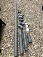 HWA regenpijp 75 en 80 mm. Af te halen voor flesje wijn., Doe-het-zelf en Verbouw, Buizen en Afvoer, Ophalen, Pvc, 2 tot 4 meter