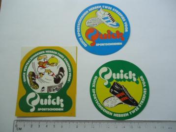 sticker oud Quick Voetbal schoenen kiksen kicksen sneaker  beschikbaar voor biedingen