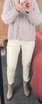 Broek, veagan leather, Red Button., Maat 38/40 (M), Beige, Ophalen of Verzenden, Zo goed als nieuw