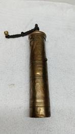 Antieke messing koffiemolen Turks/Ottomaans 31 cm, Antiek en Kunst, Ophalen of Verzenden