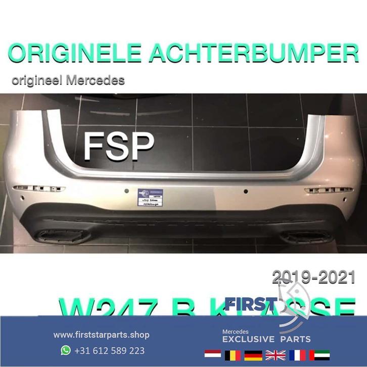 W247 ACHTERBUMPER + DIFFUSER Mercedes B Klasse 2019-2021 ZIL, Auto-onderdelen, Carrosserie en Plaatwerk, Bumper, Mercedes-Benz
