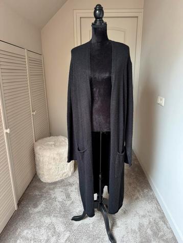 Lang vest met zakken oversized van Cotton Club zwart maat L beschikbaar voor biedingen