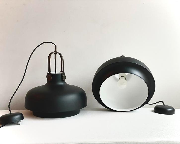 2 Deense design Copenhagen SC7 hanglampen, Huis en Inrichting, Lampen | Hanglampen, Zo goed als nieuw, Minder dan 50 cm, Metaal