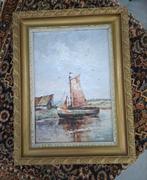 Olieverfschilderij met zeilschip, Ophalen
