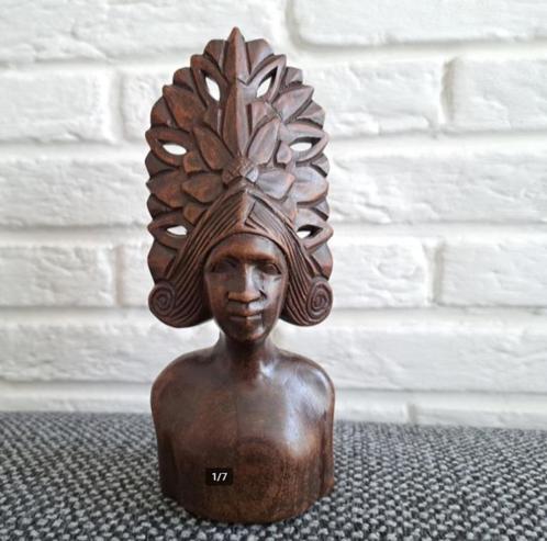Afrikaanse godin houten beeld, Antiek en Kunst, Kunst | Beelden en Houtsnijwerken, Ophalen of Verzenden