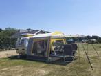 Eriba puck L, 1999 incl. voortent en luifel, 750 kilo, Caravans en Kamperen, Tot en met 2, Treinzit, Omvormbare zithoek, 500 - 750 kg