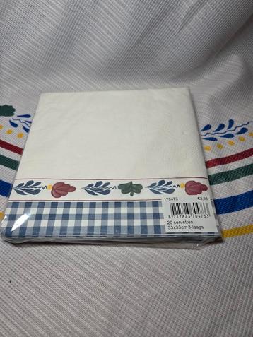 Boerenbont servetten. beschikbaar voor biedingen