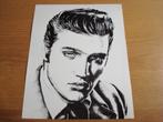 Tekening foto van Elvis Presley, Ophalen of Verzenden, Nieuw, Foto of Kaart