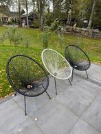 Drie tuinstoelen in Acapulco-design, Tuin en Terras, Ophalen, Zo goed als nieuw, Kunststof
