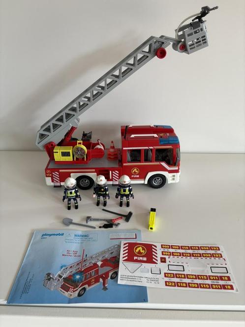 Playmobil brandweerauto, Kinderen en Baby's, Speelgoed | Bouwstenen, Zo goed als nieuw, Overige merken, Ophalen of Verzenden