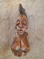 Afrikaans Houten Vrouwenbeeld - 30cm, Ophalen of Verzenden