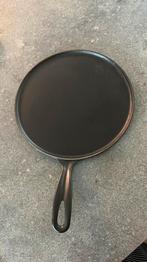 Le Creuset pannenkoekenpan, Ophalen of Verzenden, Zo goed als nieuw, Gietijzer