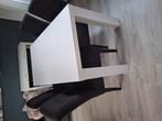 Eethoek witte tafel met antraciet stoelen, Ophalen, Gebruikt, 4 tot 6 stoelen