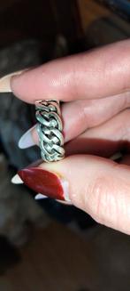 Zilveren Buddha to Buddha ring breder model, ., Ophalen of Verzenden, Zo goed als nieuw, Dame